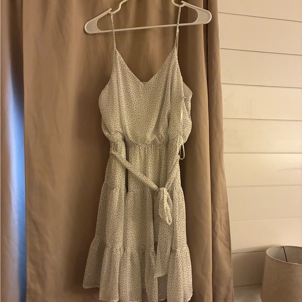 Express Cream Tiered Sundress